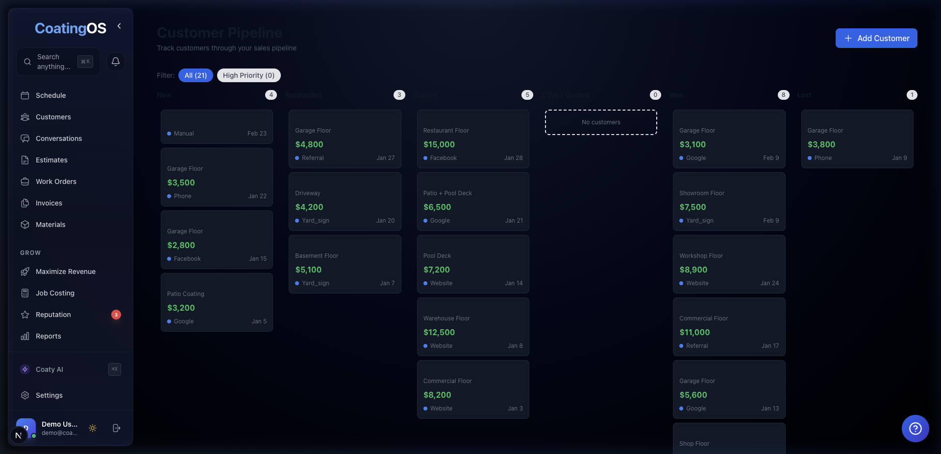 How the Right CRM Turns Concrete Coating Leads Into Booked Jobs